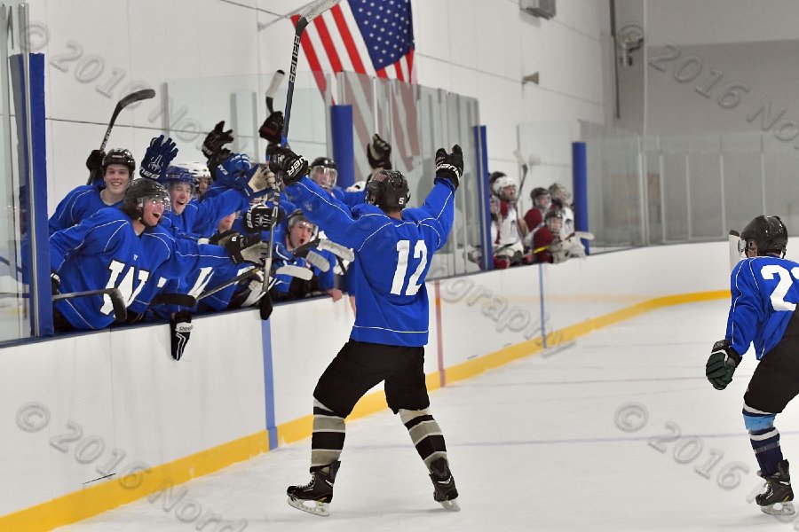 Wheaton College Men\'s Ice Hockey vs Middlesex Community College. - Photo By: KEITH NORDSTROM
